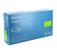 Gants nitrile non poudrés non stériles Nitrylex Classic Mercator (boîte de 100) - Small - 6/7