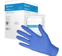 Gants nitrile non poudrés stériles Nitrylex Mercator (50 paires) - Medium - 7/8