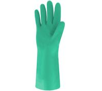 Gants nitrile vert floqué 30 cm SINGER - NIT1538