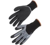 Gants nylon 3/4 enduits nitrile doublecouche- SINGER - GRIP134 T8