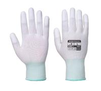 Gants nylon Portwest doigts enduits PU A121 Blanc 10