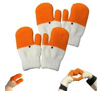Gants oie rigolos, gants d'hiver oie, moufles oie thermiques doublées polaire tricotées for femmes, cadeaux, chaudes et confortables(2pcs)
