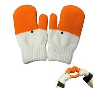 Gants oie rigolos, gants d'hiver oie, moufles oie thermiques doublées polaire tricotées for femmes, cadeaux, chaudes et confortables(1pcs)
