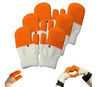 Gants oie rigolos, gants d'hiver oie, moufles oie thermiques doublées polaire tricotées for femmes, cadeaux, chaudes et confortables(3pcs)