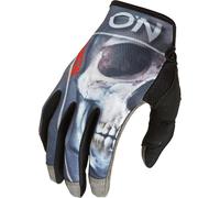 Gants longs o neal mayhem bones v 22 noir rouge