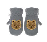 Gants ours de dessin animé, épais, coupe-vent, thermiques, pour garçons et filles, étudiants, mitaines d ' hiver, pour l ' extérieur, neige chaude, pour bébé