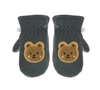 Gants ours de dessin animé, épais, coupe-vent, thermiques, pour garçons et filles, étudiants, mitaines d ' hiver, pour l ' extérieur, neige chaude, pour bébé