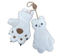 Gants ours pour enfants de 8 à 15 ans, sports d'hiver | Mitaines en forme d'ours avec palmiers de dessin animé pour garçons et filles, aventures en plein air et sports d'hiver