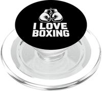 Gants Passion I Love Boxing Enthusiast PopSockets PopGrip pour MagSafe