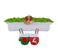 Gants Personnalisés Ornements d'arbre De Noël Pendentifs en Résine Bénédiction Nom Ornements en Résine pour Filles
