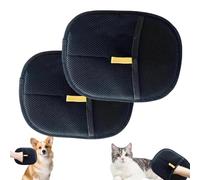 Gants Poil Chat, Double Face Brosse Poils Animaux, 2Pièces Gants Antistatiques Pour Enlever Les Poils D'animaux, Réutilisable G-ant De Toilettage Doux Pour Chiens, Ramasse P-oils Animaux Lavable