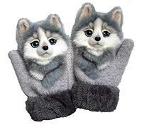 Gants Pour Animaux De Compagnie Tricotés à La Main Mignon Fourrure D'hiver Mitaines à Doigt Complet Gants En Laine à La Main En Peluche Animal Patte Griffe Gant Doux Hiver Mitaines Gants Pour Enfants E