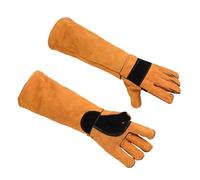 Gants Pour Chat Résistants Aux Morsures - Protège-bras 45 Cm Système De Protection En Cuir | Gants Renforcés En Cuir De Vachette 250 G Pour Le Toilettage, Le Bain, Les Travaux De Coupe, La Manipulatio