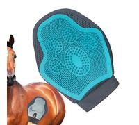 Gants pour chevaux - Silicone 24 x 18 cm | Épurateur de massage pour chevaux avec moufle pour le soin des animaux de compagnie | Brosse à cheveux pour le soin des chevaux