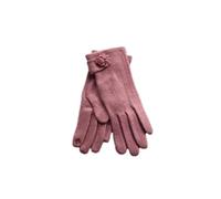 Gants pour écran tactile en laine et cachemire pour femmes, gants chauds avec nœud en cuir brodé, rose E, One Size