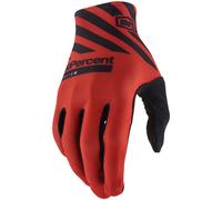 Gants Pour Hommes En Cuir Rouge Racer À Doigts Complets Taille M