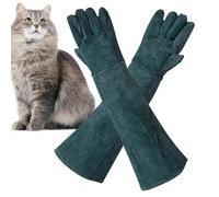 Gants pour la manipulation des animaux - Gants résistants aux morsures | Gants multi-usages pour le toilettage des animaux de compagnie avec manches portables résistantes aux piqûres et aux rayures