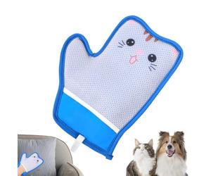 Gants pour poils d'animaux, outil de conception de dessin animé, dispositif de nettoyage électrostatique, fourniture ménagère 24 × 15 cm, accessoire de style de vie compact, installation intérieure fi