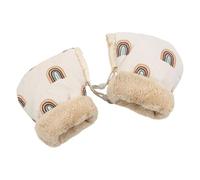 Gants pour poussette | Doublure en peluche coupe-vent chauffante, poignées antigel pour poussette avec motif - pour l'hiver et températures froides pour poussette et guidon de vélo