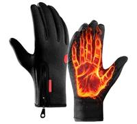 Gants pour Temps Froid à Doigts Complets,Mains Chauds - Imperméables Tactiles Ergonomiques Chauds pour Randonnée Ski Vélos Luge Snowboard