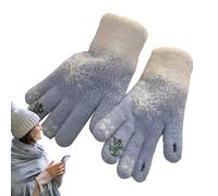 Gants pour Temps Froid,Gants Chauds à Design Sapin de Noël avec Conductibilité Tactile | Moufles Douces Pour Ski Cyclisme Travail Dactylographie Envoi De Messages Conduite Camping Voyage Sports De Ple