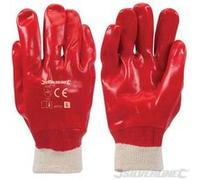 Gants PVC rouges Silverline G