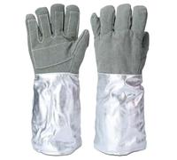 Gants RéSistants à La Chaleur - 1 Paire De Gants De Cuisine Protecteurs - Maniques Haute TempéRature pour Le Four, Les Grillades Et Le Barbecue(1000℃/L)
