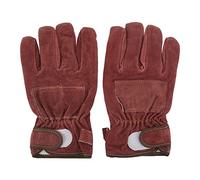 Gants Résistants à La Chaleur, Gants Anti - Brûlure Pour Barbecue, Cuir Et Polyester, 1 Paire - Protection Thermique Jusqu'à 250°C, Souplesse Avec 5 Doigts, Usage Multi - Scènes (Bourgogne)