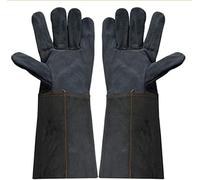 Gants résistants à la chaleur, gants de jardinage, gants industriels en cuir à deux couches résistants à l'usure, assurance travail, anti-brûlure, protection longue contre les hautes températures