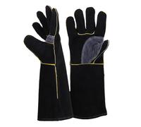 Gants résistants au feu et à la chaleur extrêmes, cuir avec coutures en kevlar（14 pouces）