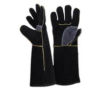 Gants résistants au feu et à la chaleur extrêmes, cuir avec coutures en kevlar, parfaits pour cheminée, poêle, four, grill 16