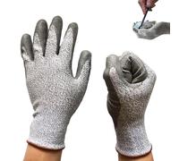 Gants résistants aux coupures - 1 paire de gants de boucher élastiques avec protection de niveau 5, gants de sécurité du travail pour lancer d'huîtres, tranches de mandoline, coupe de viande et