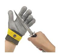Gants résistants aux coupures, Fil d'acier 316, pour Sculpture sur Bois, pêche, boucherie, sécurité, Travail, Sangle de Poignet réglable, 6