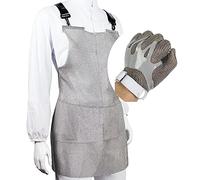 Gants résistants aux coupures, sécurité au Travail pour la Transformation des Aliments et de la Viande, dragonne réglable avec Tablier