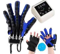 Gants robotisés de rééducation et de rééducation de la main, fonction massage par compresse chaude, équipement de réglage de la force à 9 niveaux, adaptés à la physiothérapie des accidents vasculaires