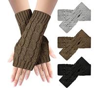 Gants sans doigts - ZGEER - Tricot - 3 paires - Coloré - Acrylique - Adulte Femme M