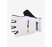 Gants Santini x UCI World Champion blanc - S