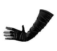 Gants satin - Fille - 12 ans et plus - Noir - Accessoire déguisement