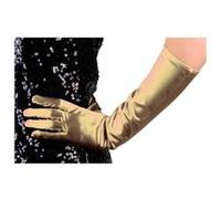 Gants satine elastique dore dore