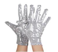 Boland Gants 03073 à sequins argentés Adulte Gris
