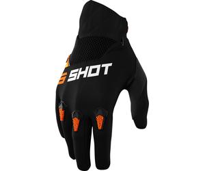 Gants SHOT DEVO KID noir-orange 12-13 ans