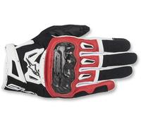 Alpinestars - Gants de moto SMX-2 Air Carbon V2 - Noir/Blanc/Rouge - Taille L Homme