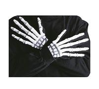 Gants Squelette Adulte 3D Phosphorescent - Taille Unique