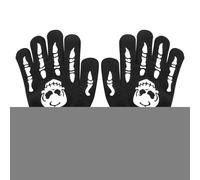 Gants Squelette d'halloween, Gants de Cyclisme Squelette | Gants de Cyclisme avec crâne Qui Brillent dans l'obscurité avec des Doigts Entiers pour | pour Costumes d'halloween pour et