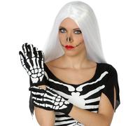 Gants Squelette Halloween Taille Unique Noir