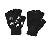 Gants squelette | Mitaines de 15,5 cm pour enfants | Gants phosphorescents | Gants de cyclisme chauds en nylon et coton avec motif festif - Idéal pour Halloween, le vélo, les fêtes et au quotidien