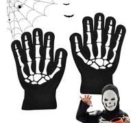 Gants squelette squelette Halloween pour - Moufles squelette d'Halloween pour la course à pied, le cyclisme en plein air, le ski
