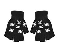 Gants squelettes d'halloween - Gants squelettes sans Doigts | Glow in The Dark Fingerless Cycling Skull Mands pour Les | Halloween Costume Accessorywear pour Carnival, Costume fête
