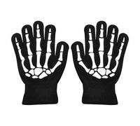 Gants squelettes d'halloween - Os de Totkopf pour vollfinger fäustlings à Courir, à Faire du vélo, de Ski | Gants Accessoires de Costumes effrayants pour Les Jeunes Filles, revêtement de fête