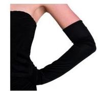 Gants noirs longs stretch - Mixte - Adulte